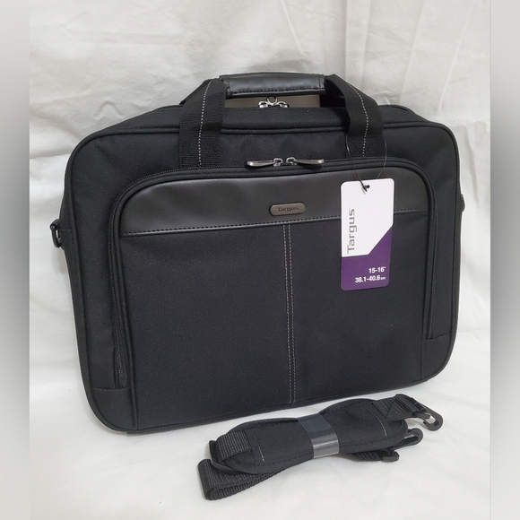 Targus Handbags - Targus Classic Slim Ergonomic Briefcase Laptop Messenger Travel Office Bag